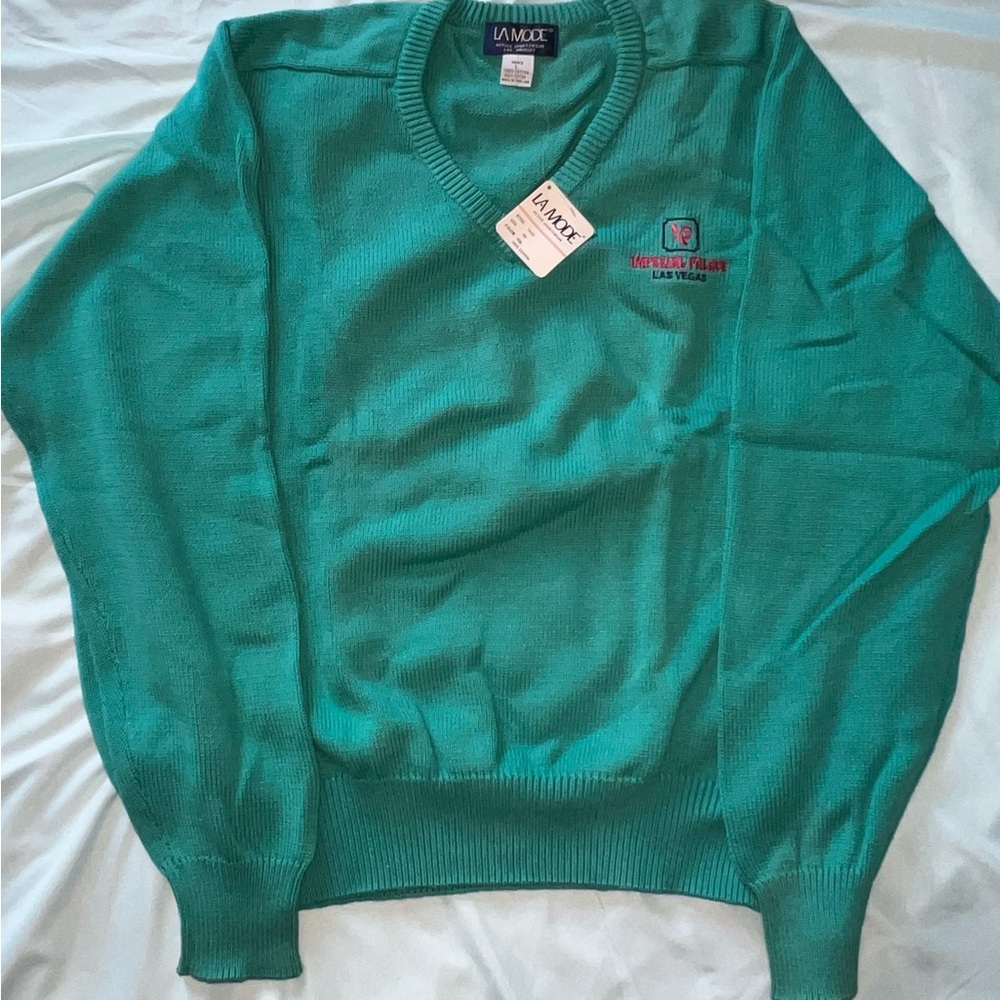 NEW Imperial Palace Las Vegas La Mode Men’s Large Sweater Vintage 1990’s Cotton